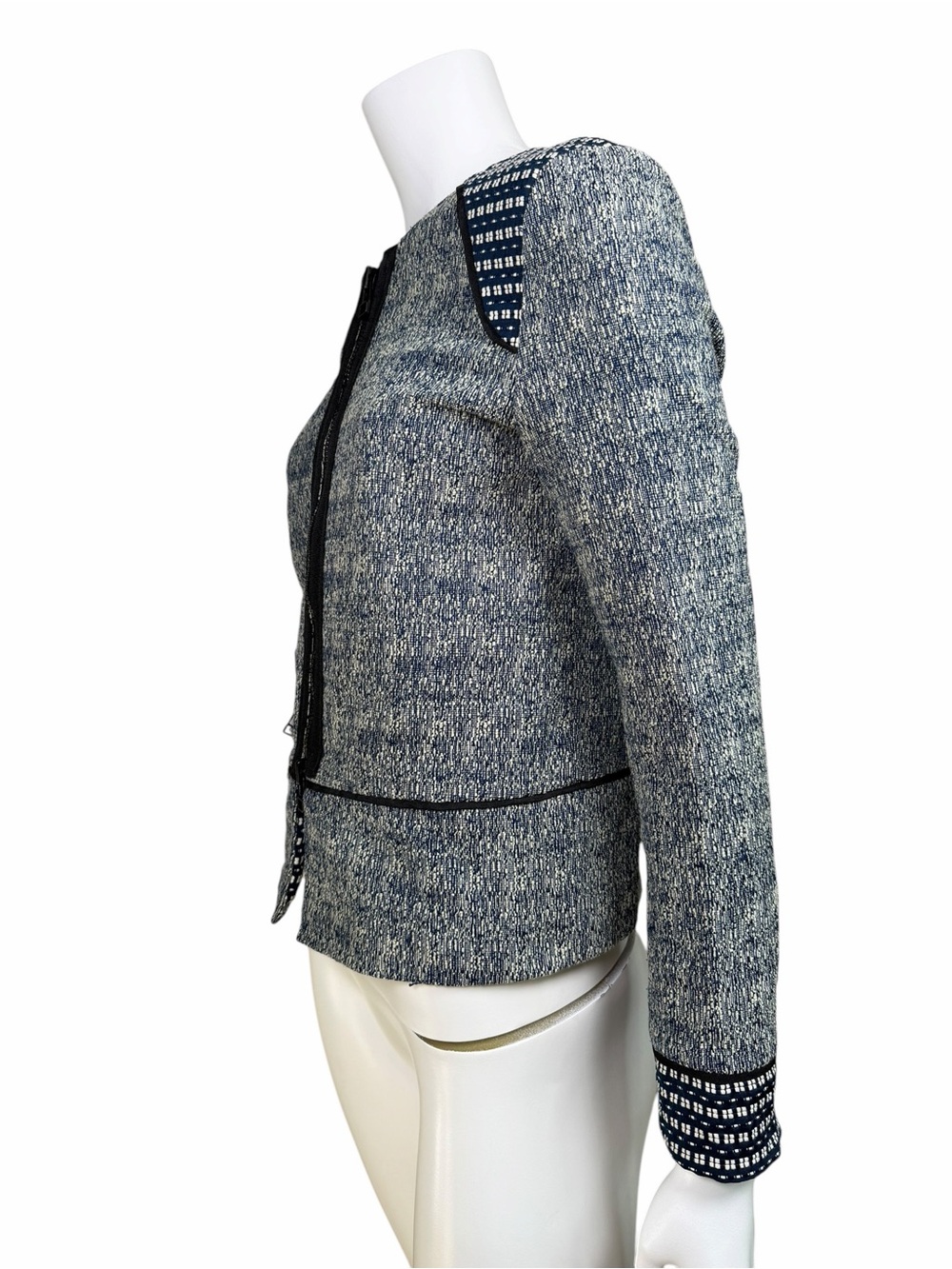 DAY Birger et Mikkelsen Textured Tweed Zip Jacket Scandinavian Size 36 - Picture 7 of 11
